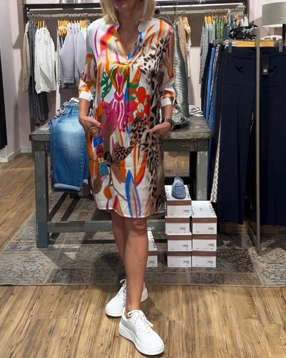 Klänning i vardagsfärg för kvinnor