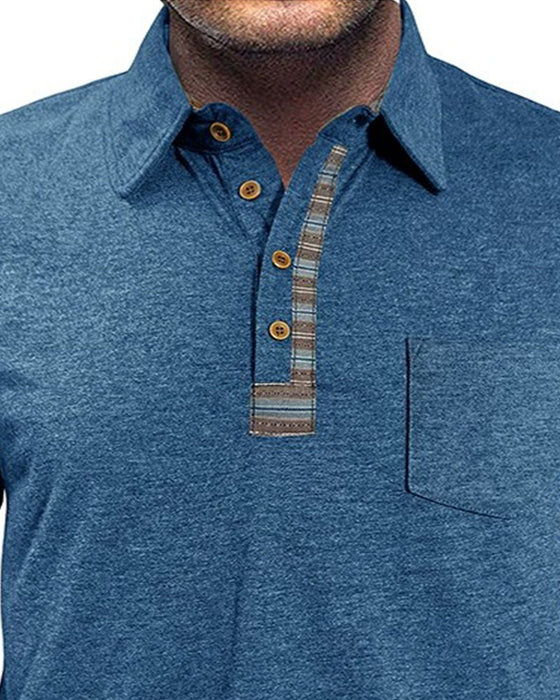 Blus Herr Knapp Slag Polo