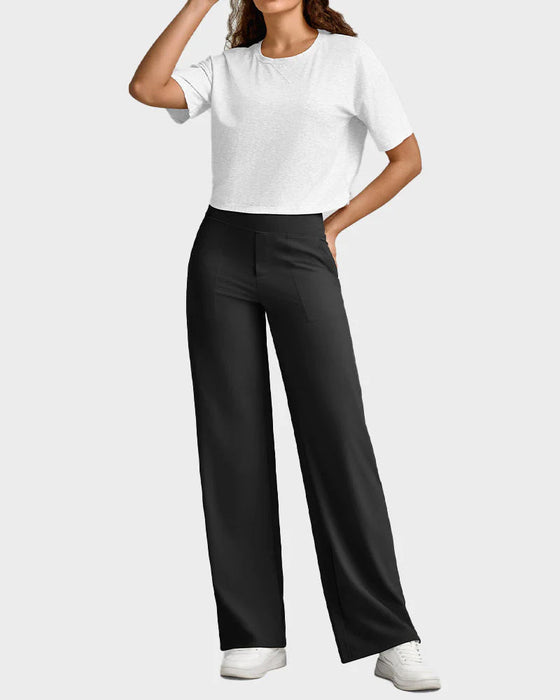 Byxor Dam Högmidjade Stretch Casual Yoga Vida Ben