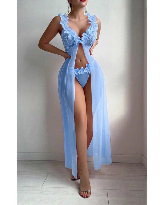 Lingerie Blomsterhängslen Genomskinlig
