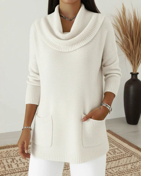 Pullover Halskrage Långärmad