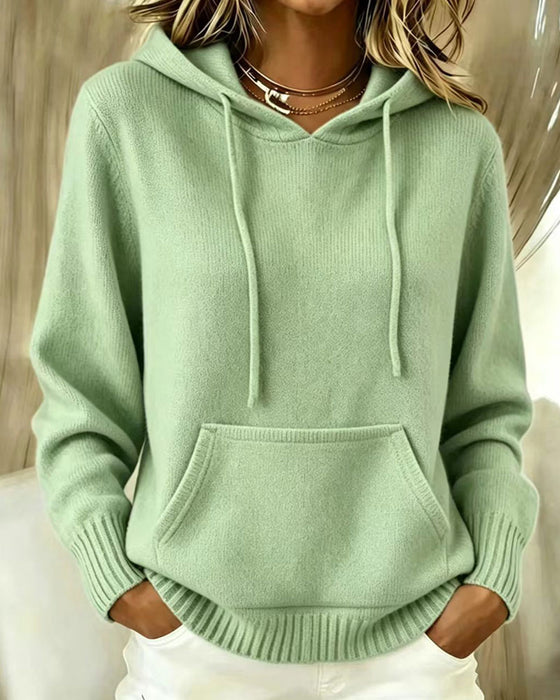 Pullover Enfärgad Långärmad