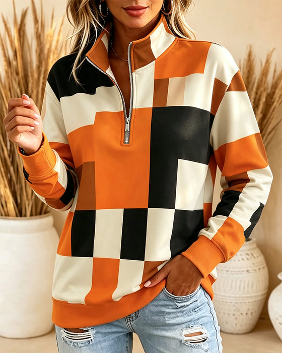 Sweatshirt Långärmad Ståndkrage