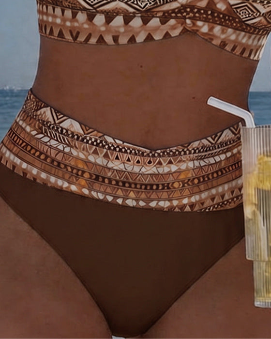 Bikini Geometrisk Tvådelad