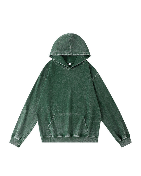 Huvtröjor Casual Solid Ficka