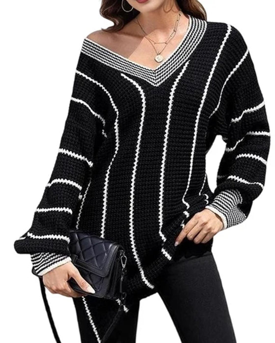 Pullover Tröja Casual Loose Fit Rand
