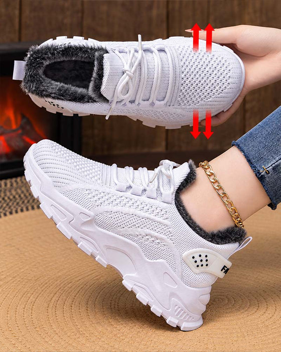 Sneakers Tjock Sula Fleecefodrade Snö