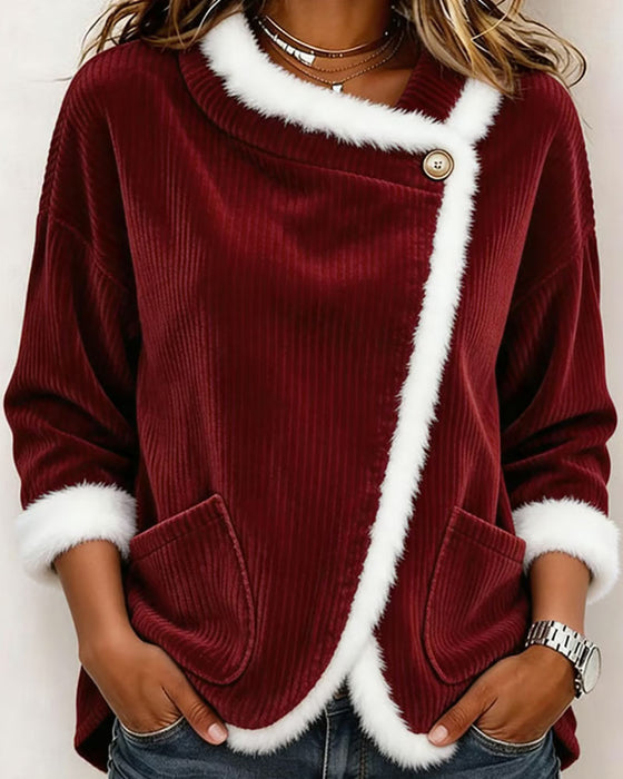 Topp Stilig Varm Fleece Ficka