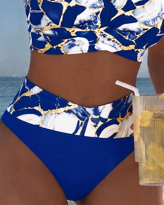 Bikini Marmor Tryck Utskärning