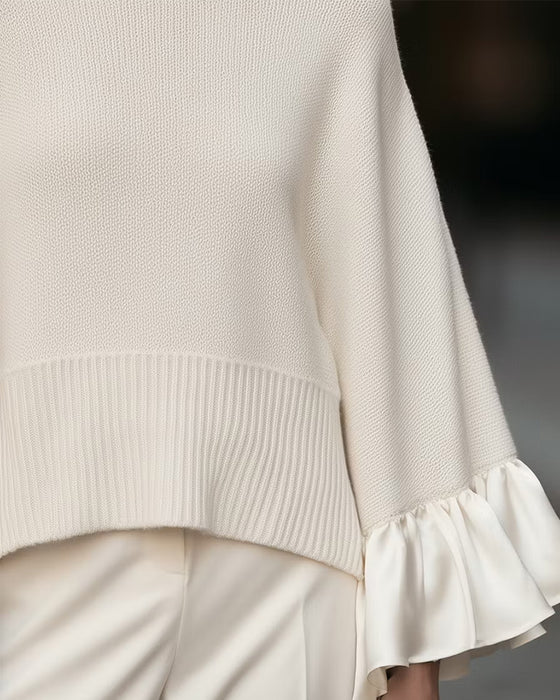Pullover Halskrage Lapparbete Ryschärm