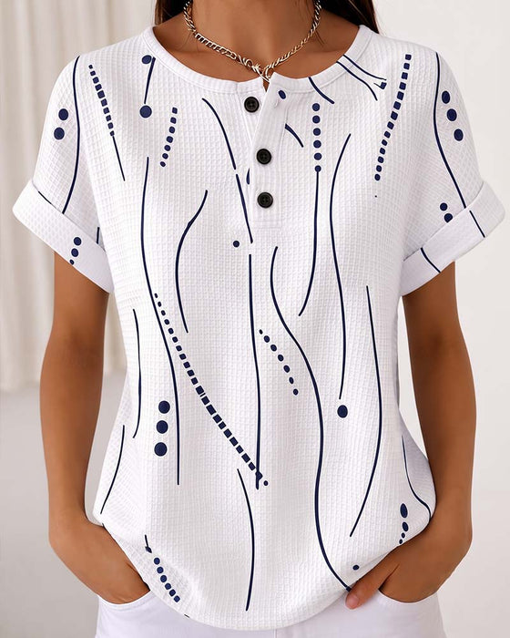 T-Shirt Rund Hals Kortärmad