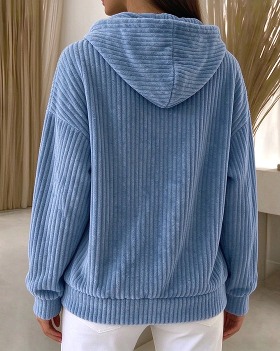 Hoodie Solid Dragsko Casual