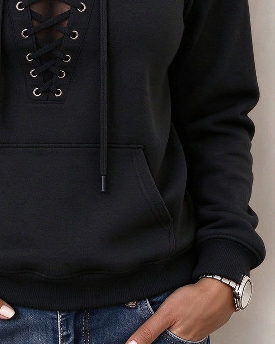 Hoodie Med Huva Remmar Genomskinlig