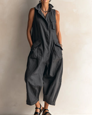 Jumpsuit Slag Ärmlös Ficka Cargo