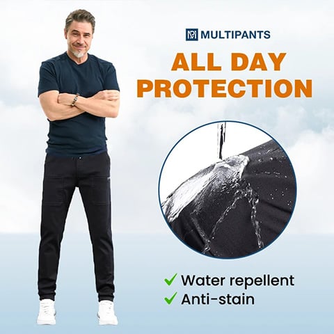 Multipants – Högstretchiga Cargobyxor Med Flera Fickor Och Hög Hållbarhet
