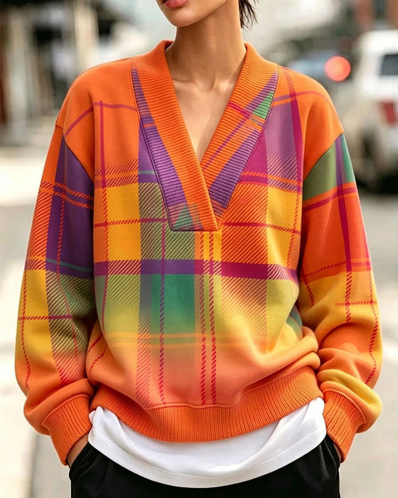Sweatshirt V-Hals Ruta Casual