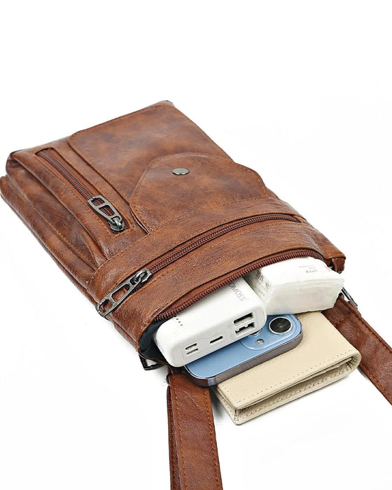 Dam Elegant Vintage Crossbody Axelväska