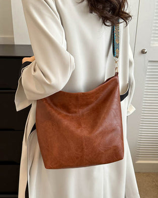 Vintage axelremsväska med stor kapacitet