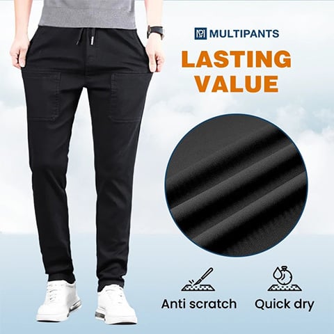 Multipants – Högstretchiga Cargobyxor Med Flera Fickor Och Hög Hållbarhet
