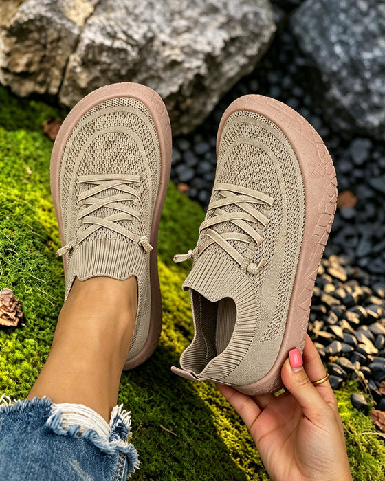 Platt Gående Sneakers Komfort