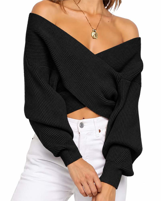 Tröja Kors Off-Shoulder Kort