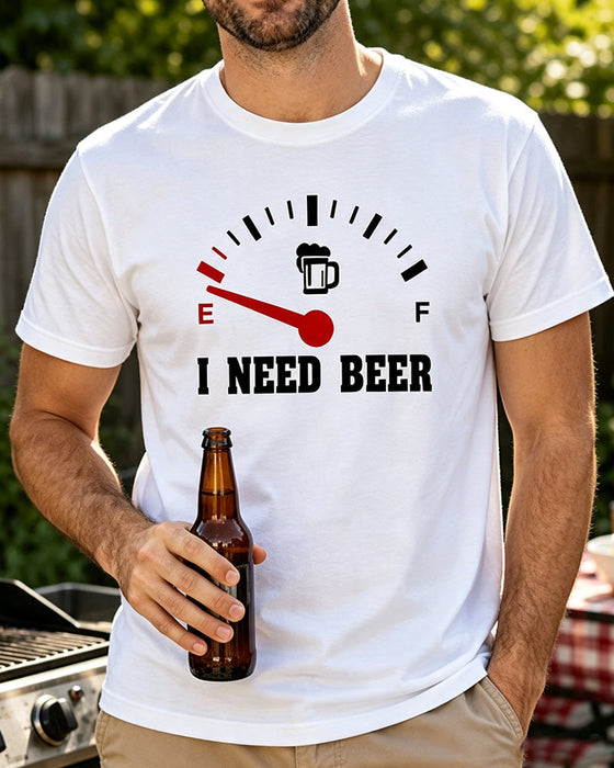 T-Shirt Herr Timglas Tryck