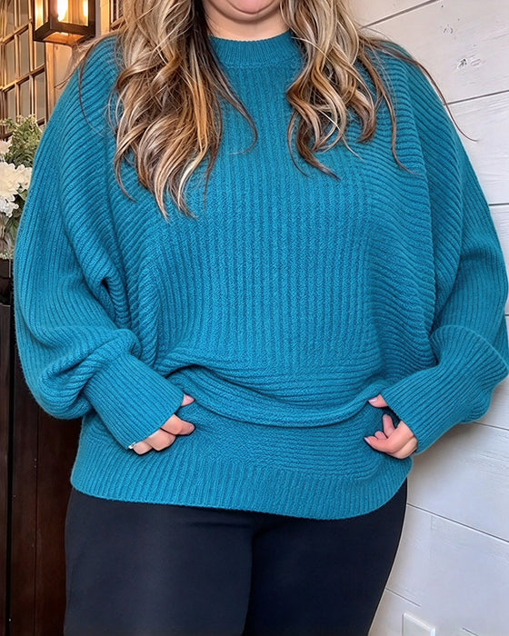 Pullover Stilig Fladdermusärm