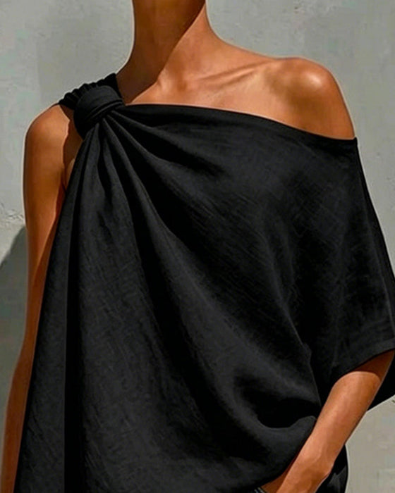 Blusar Enaxel Knut Asymmetrisk