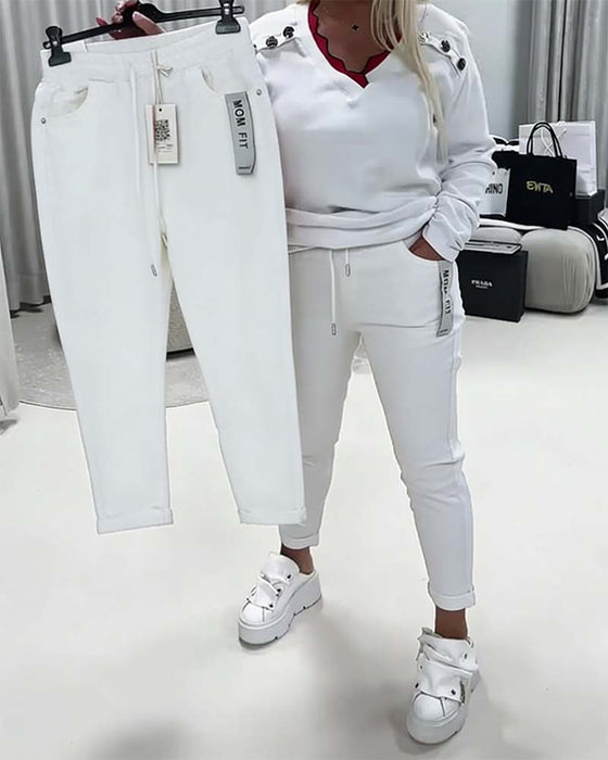 Byxor Modell Stretch Dragkedja