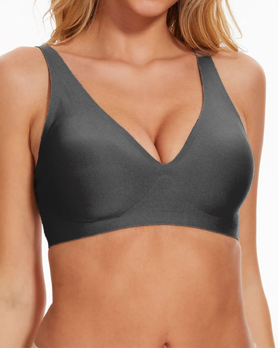 Sömlös Push-Up Bh Utan Bygel Med Hög Komfort
