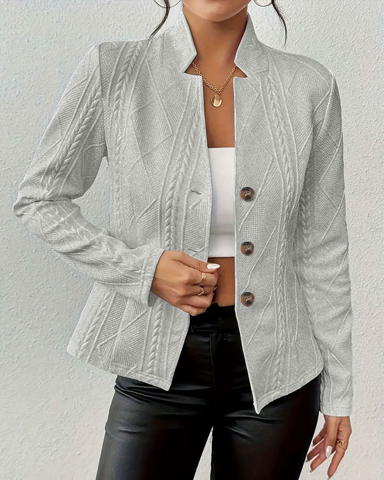 Blazer Kappa Enfärgad Knappad