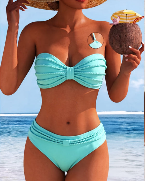 Bikini Enfärgad Halsband