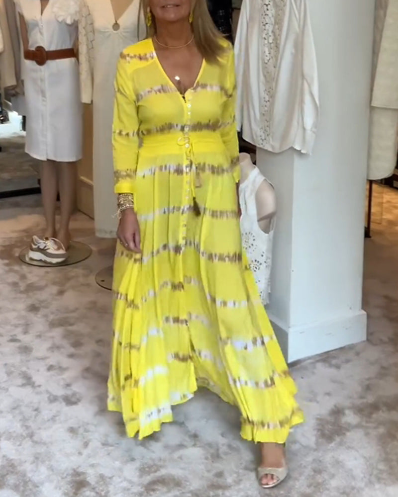 Elegant lång pendlarklänning för kvinnor