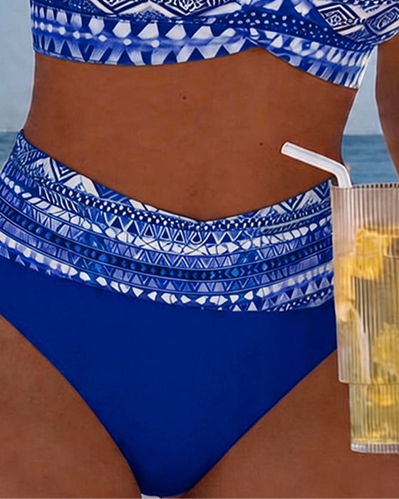 Bikini Geometrisk Tvådelad