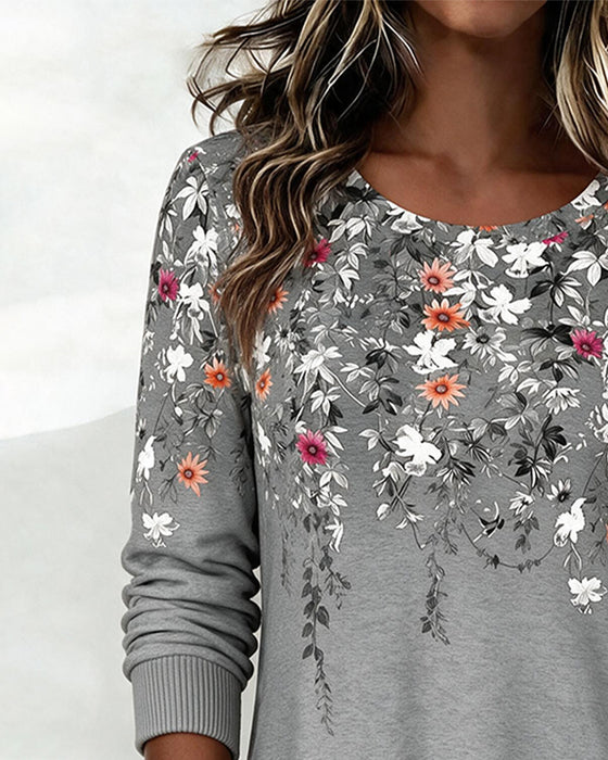 Topp Blommig Tryck Mode