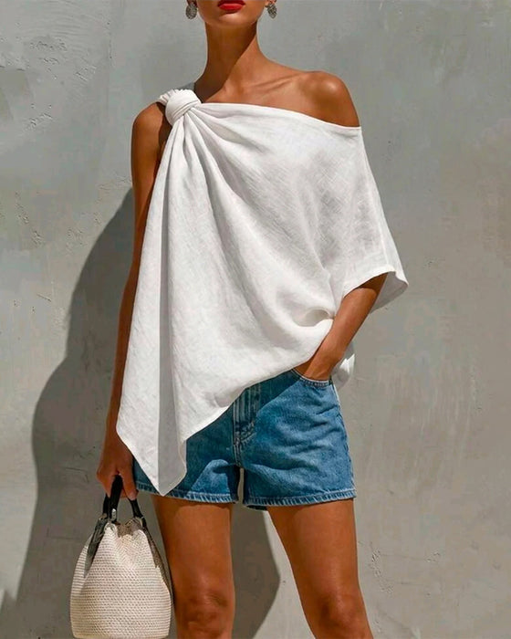 Blusar Enaxel Knut Asymmetrisk