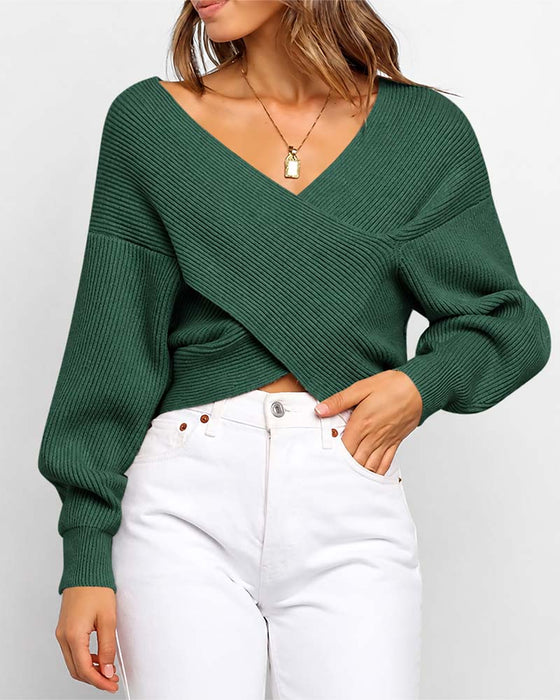 Tröja Kors Off-Shoulder Kort