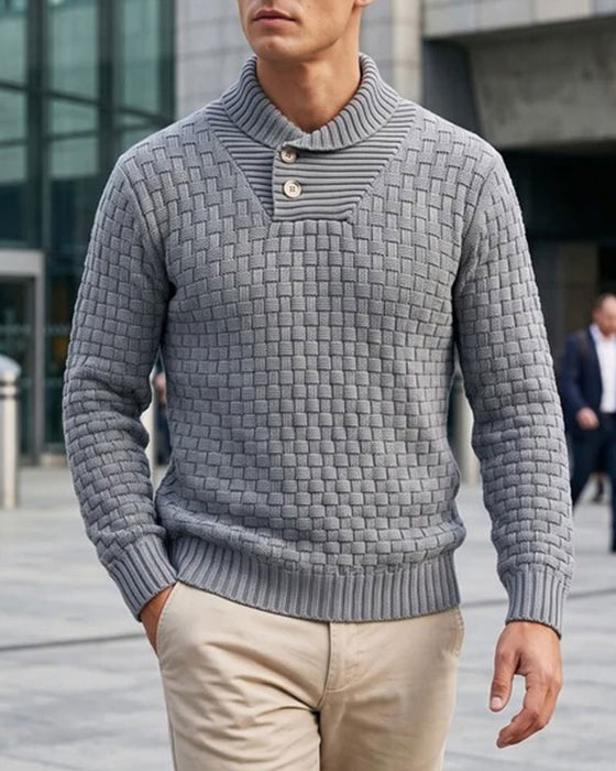 Pullover Herr Rutig Avslappnad