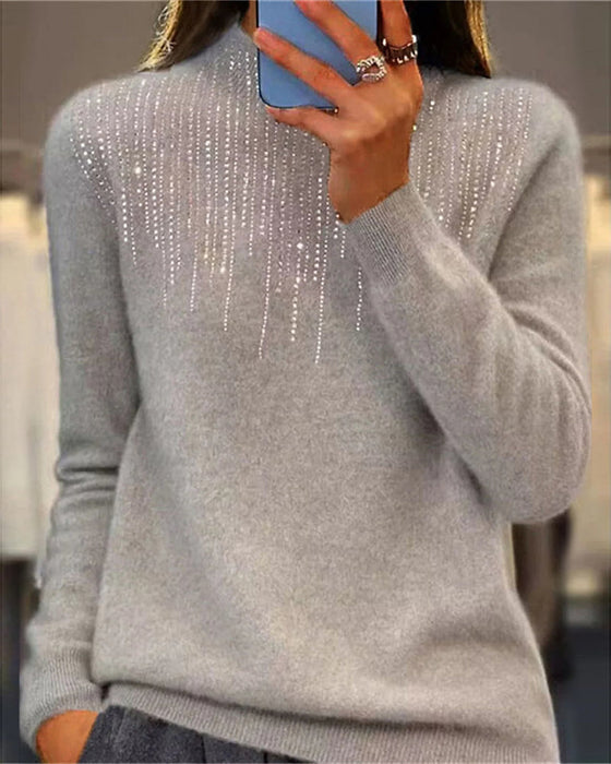 Pullover med turtleneck