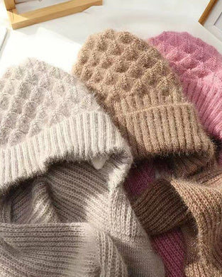 Integrerad öronskyddsvindtät mössa halsduk