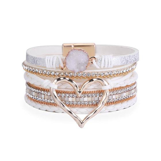 Bohemisk Hjärta  armband