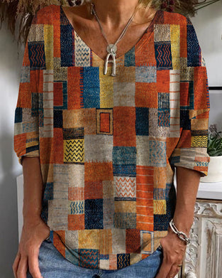 Färgglada etniska toppar