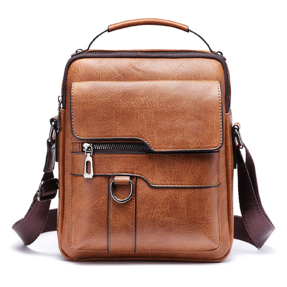 Crossbody-väska för män, axelväska, vintage