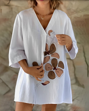 Lösa toppar för damer med tryck