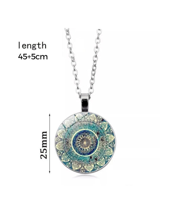 Datura blommor halsband-set