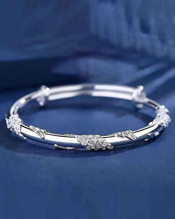 Armband med justerbart med blommigt