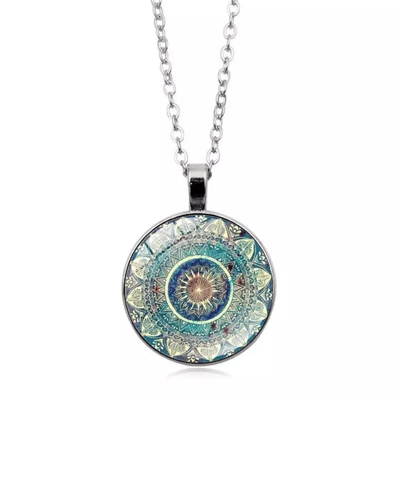 Datura blommor halsband-set