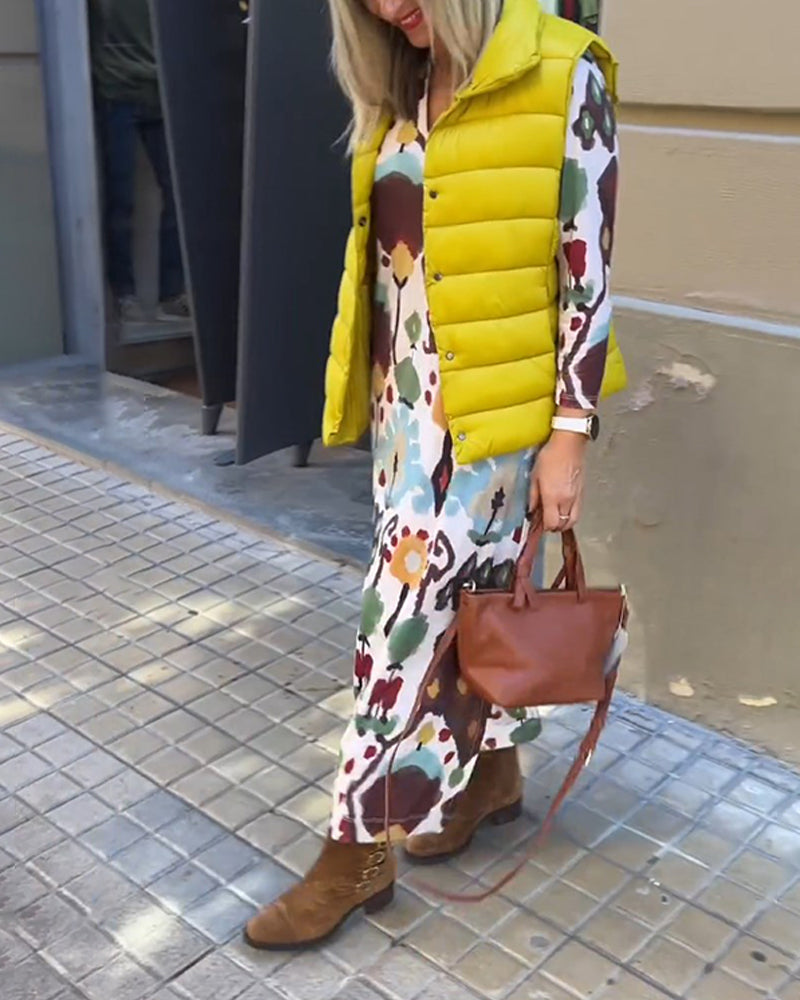 Elegant Klänning med långa ärmar