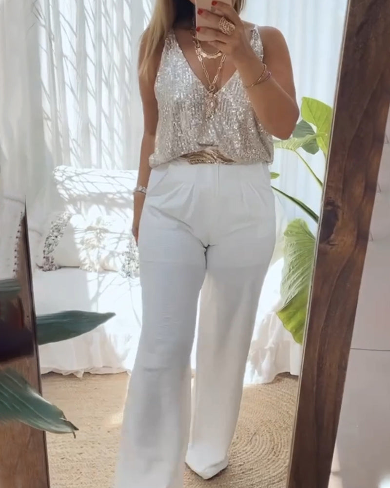 Casual camis fram och bak vändbar