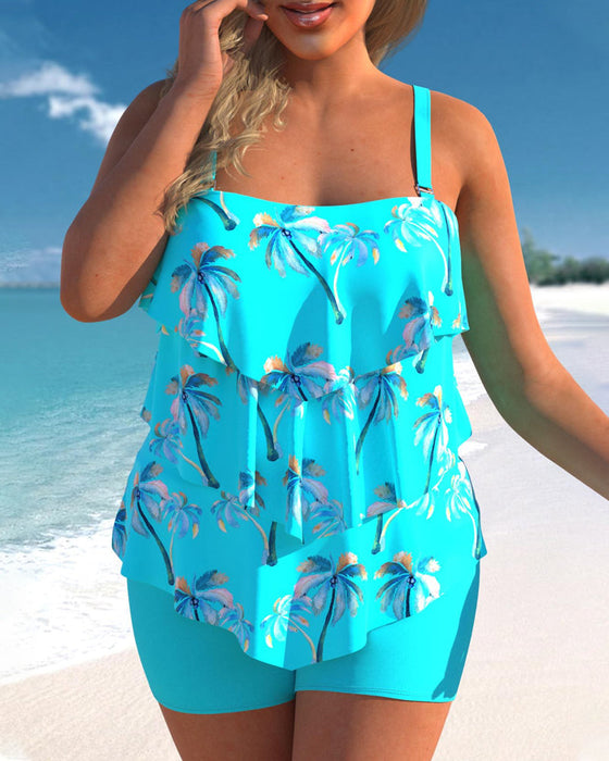 Kjol baddräkt tvådelad bikini